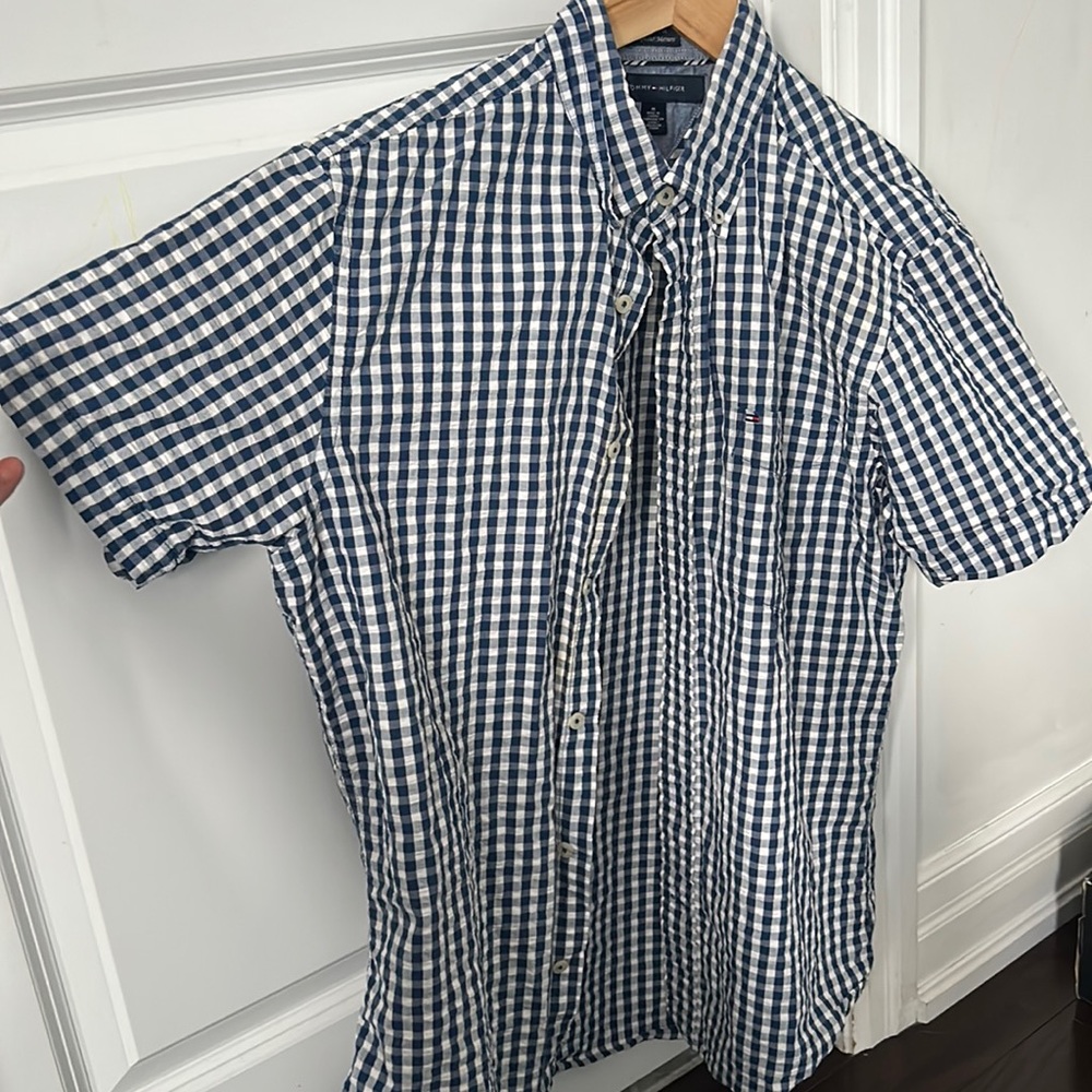 Tommy Hilfiger Short sleeve black and white cotton short